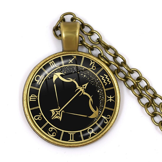 Astrology 12 Constellation Zodiac Signs Symbols Pendants and Neclases