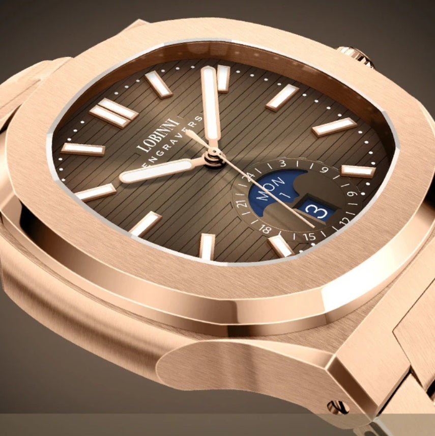 Nautilus Automatic OBLVLO Watches With Multifunctional 50 Miters Water Prooof Luminous Wristwatch For Man by Lobinni Reef Tiger