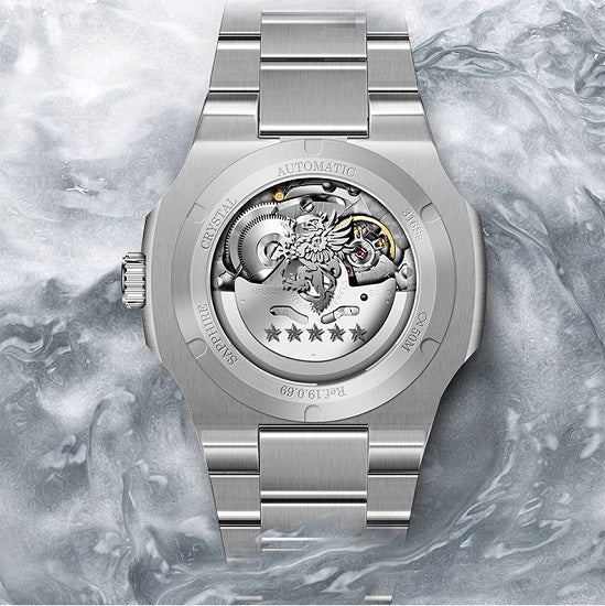 Nautilus Automatic OBLVLO Watches With Multifunctional 50 Miters Water Prooof Luminous Wristwatch For Man by Lobinni Reef Tiger
