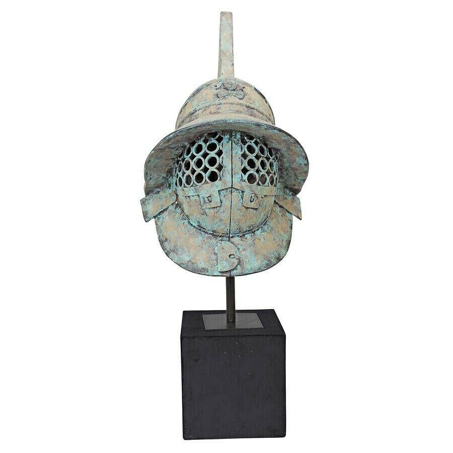ALDO Arts & Entertainment > Hobbies & Creative Arts > Collectibles > Scale Models Ancient Roman Pompeii Gladiator Helmet Desktop Statue
