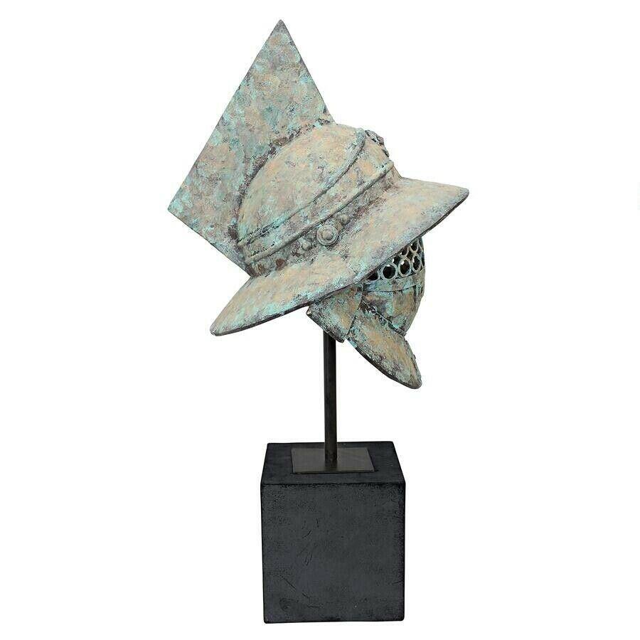 ALDO Arts & Entertainment > Hobbies & Creative Arts > Collectibles > Scale Models Ancient Roman Pompeii Gladiator Helmet Desktop Statue
