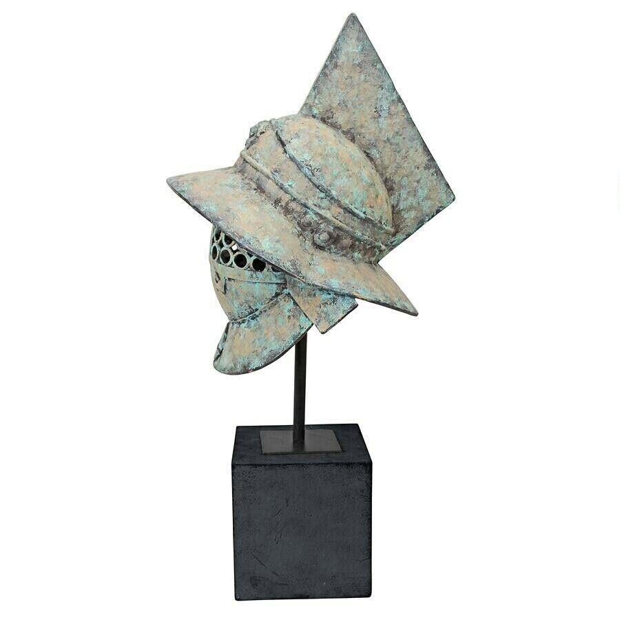 ALDO Arts & Entertainment > Hobbies & Creative Arts > Collectibles > Scale Models Ancient Roman Pompeii Gladiator Helmet Desktop Statue