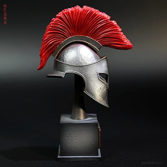 ALDO Arts & Entertainment > Hobbies & Creative Arts > Collectibles > Scale Models Ancient Spartan Soldier Helmet Desktop Statue