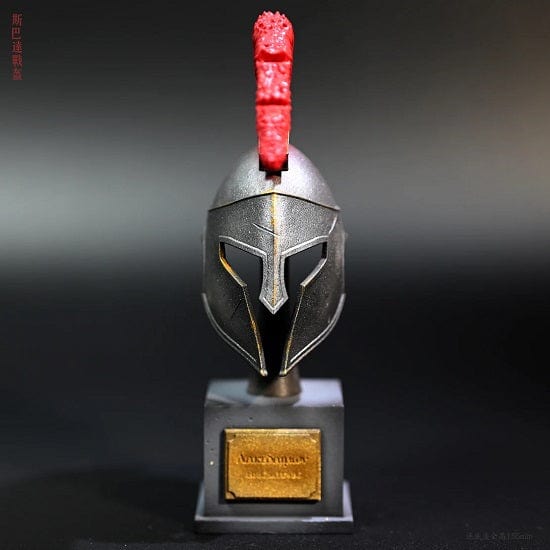 ALDO Arts & Entertainment > Hobbies & Creative Arts > Collectibles > Scale Models Ancient Spartan Soldier Helmet Desktop Statue