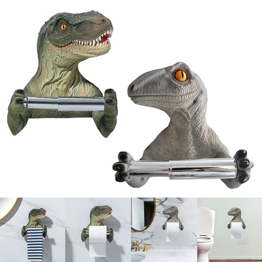 ALDO Bathroom Accessories > Toilet Paper Holders Decorative Dinosaur Toilet Paper Roll Holder Bathroom Wall Mounted.