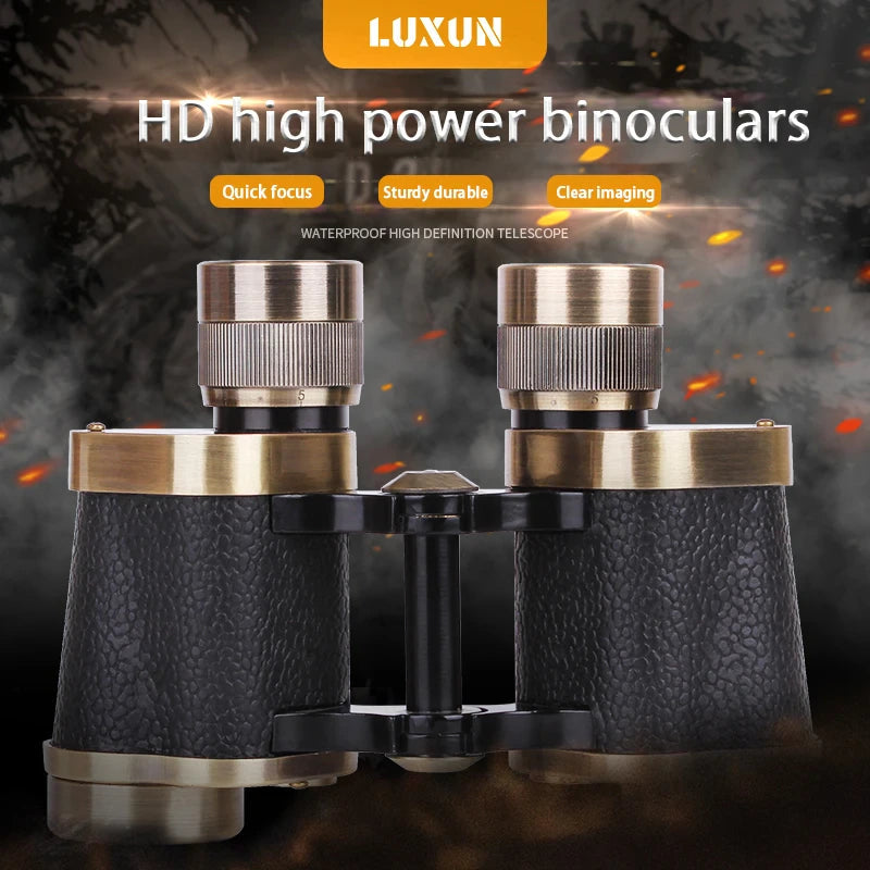 ALDO Binoculars LUXUN 8X30 Military Binoculars HD High Power Low Light Night Vision FMC Broadband Coating BAK4 Prism Pure Copper Powerful Binoculars