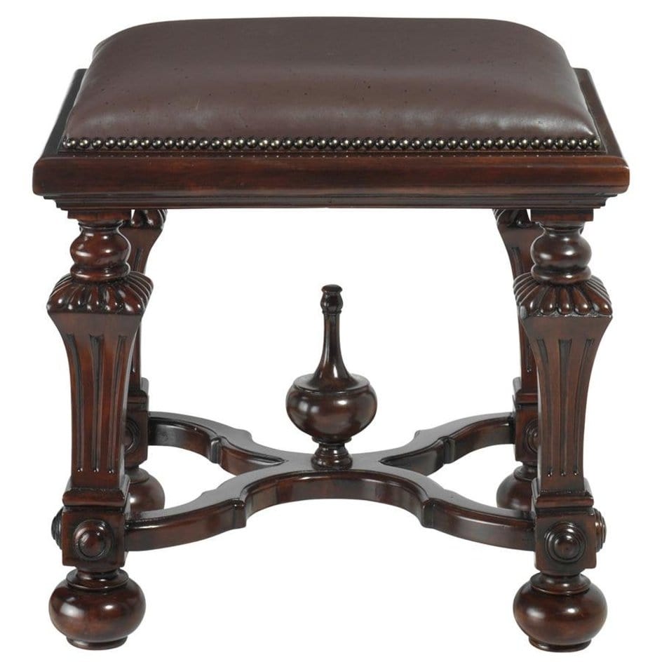 ALDO Chairs > Arm Chairs 22"Wx18"Dx21"H. / NEW / wood Victorian Style Lord Cumberland's Hand Carved Mahogany Throne Chair and Foot Stool