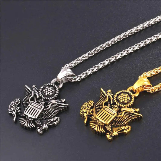 ALDO Clothing Accessories > Sunglasses American National Emblem Proud To Be An American Independence Day Handcrafted  Pendant Necklace