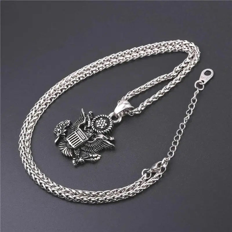ALDO Clothing Accessories > Sunglasses American National Emblem Proud To Be An American Independence Day Handcrafted Pendant Necklace