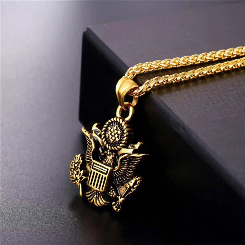 ALDO Clothing Accessories > Sunglasses American National Emblem Proud To Be An American Independence Day Handcrafted Pendant Necklace