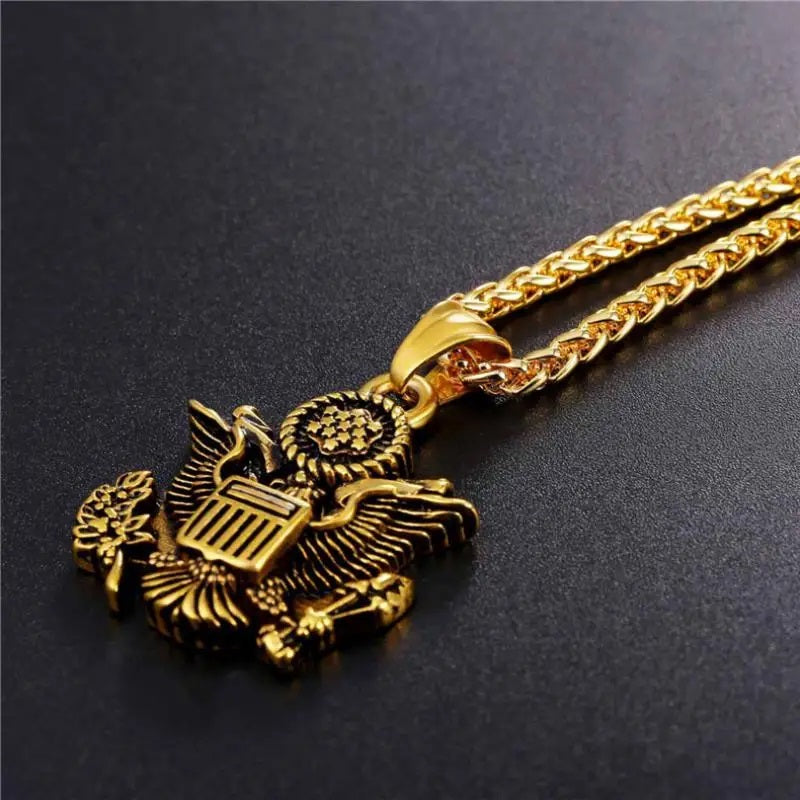 ALDO Clothing Accessories > Sunglasses American National Emblem Proud To Be An American Independence Day Handcrafted Pendant Necklace