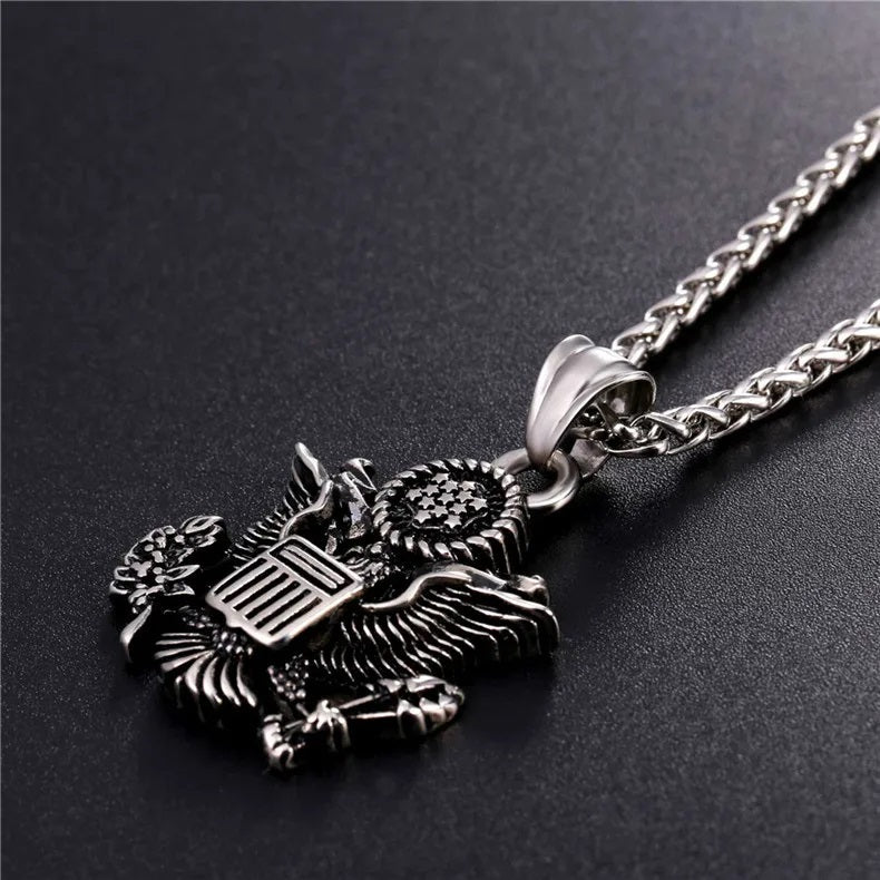 ALDO Clothing Accessories > Sunglasses American National Emblem Proud To Be An American Independence Day Handcrafted Pendant Necklace