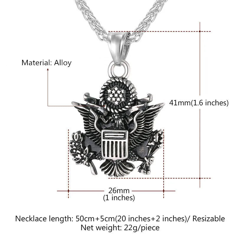 ALDO Clothing Accessories > Sunglasses American National Emblem Proud To Be An American Independence Day Handcrafted Pendant Necklace