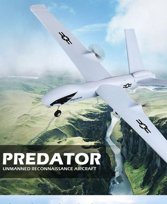 ALDO Creative Arts Collectibles Scale Model 15.75"  x  25.9"  x  5.11" inches / NEW / Foam Radio Controlled Drone Glader Z-51 Predator Fighter Reachable Foam Model Aircraft
