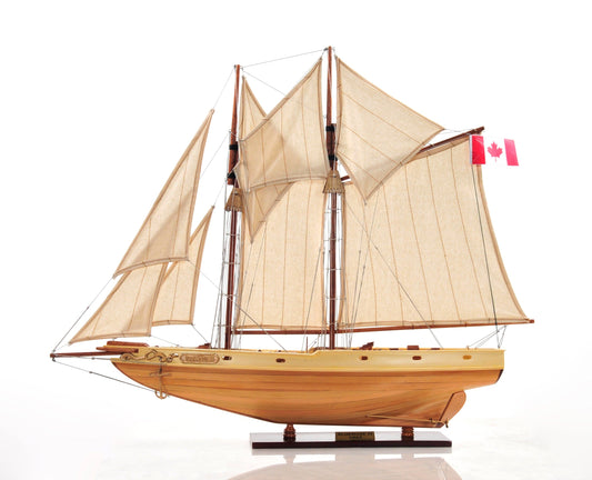 ALDO Creative Arts Collectibles Scale Model Bluenose II  Racing Yacht  Sailboat Small Wood Model Assembled