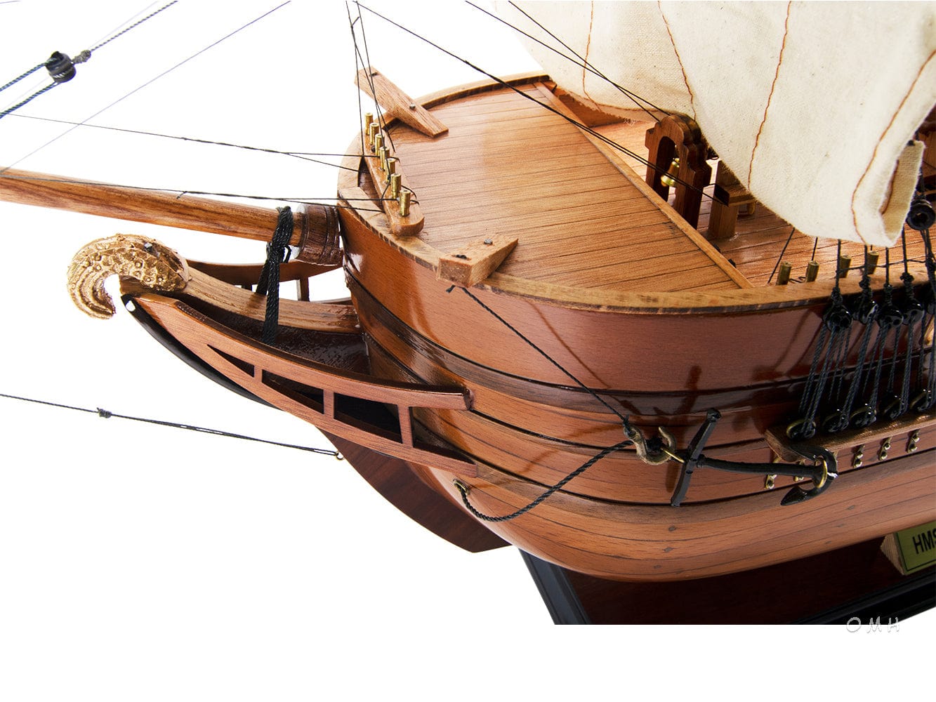 ALDO Creative Arts Collectibles Scale Model L: 32 W: 9 H: 29 Inches / NEW / wood RRS Discovery British National Antarctic Expedition Barque-Rigged Auxiliary Steamship  Exclusive Edition Sailboat Wood Model Assembled