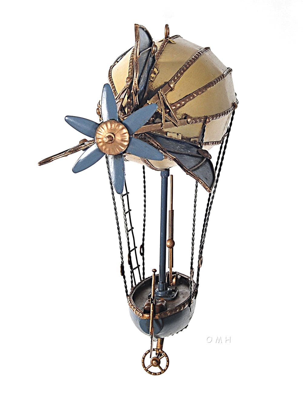 ALDO Creative Arts Collectibles Scale Model Steampunk Airship Blimp Hot Air Balloon Metal Model