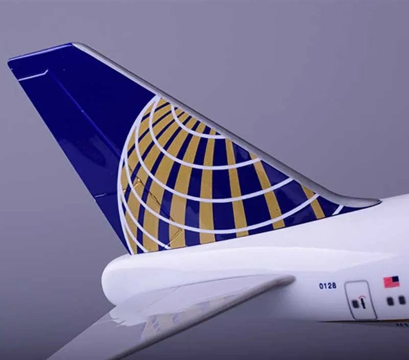 ALDO Creative Arts Collectibles Scale Model United and Continental Airlines Boeing 747 B747 Model Aircraft