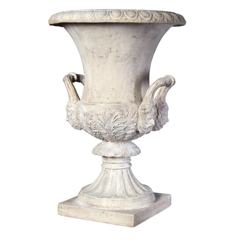 ALDO Creative Arts >Pottery 17.5"Wx17.5"Dx25.5"H / new / resin Italian Medici Style Greenman Architectural Garden Urn Planters Statue