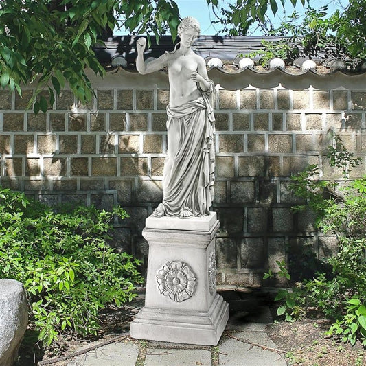 ALDO Décor>Artwork>Sculptures & Statues 13"Wx12.5"Dx38"H. 32 lbs. / NEW / resin Venus  Grande Garden Statue By Artist Praxiteles in Louvre, Paris