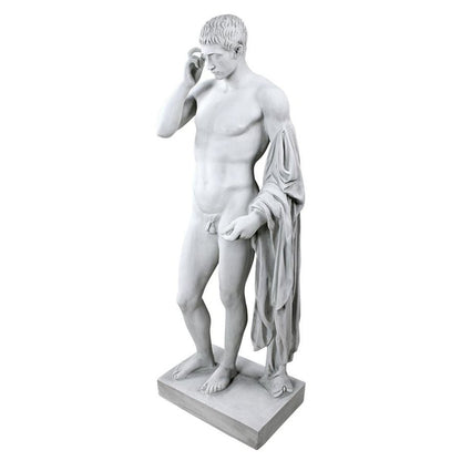 ALDO Décor>Artwork>Sculptures & Statues 14"Wx11.5"Dx37"H / NEW / resin European Estates Roman Statue Of Germanicus  By Artist Kleomenes 1st Century BC Louvre Paris .