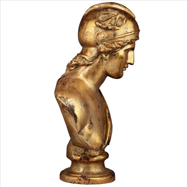 ALDO Décor>Artwork>Sculptures & Statues 19.5″Wx14″Dx31.5″H / NEW / resin Mars Roman God Of War Statue Sculptural Bust