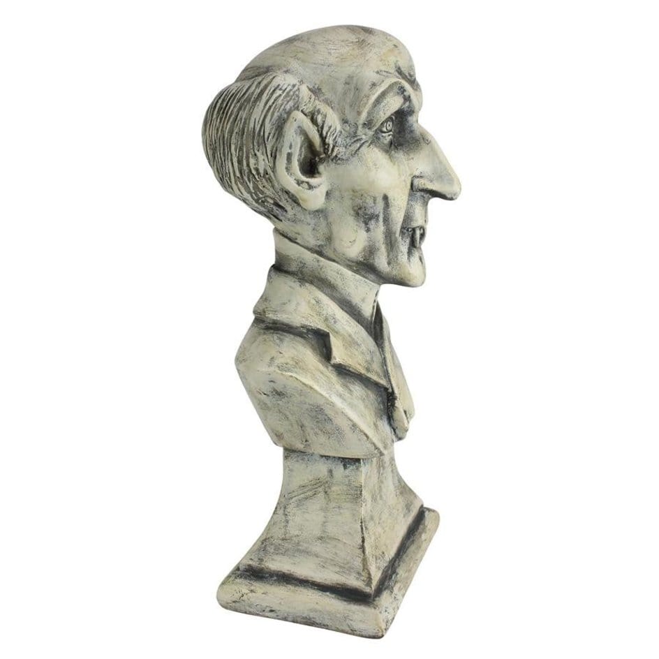 ALDO Décor>Artwork>Sculptures & Statues 5.5"Wx4"Dx11.5"H / NEW / resin Vampire Dracula Halloween Sculptural Bust