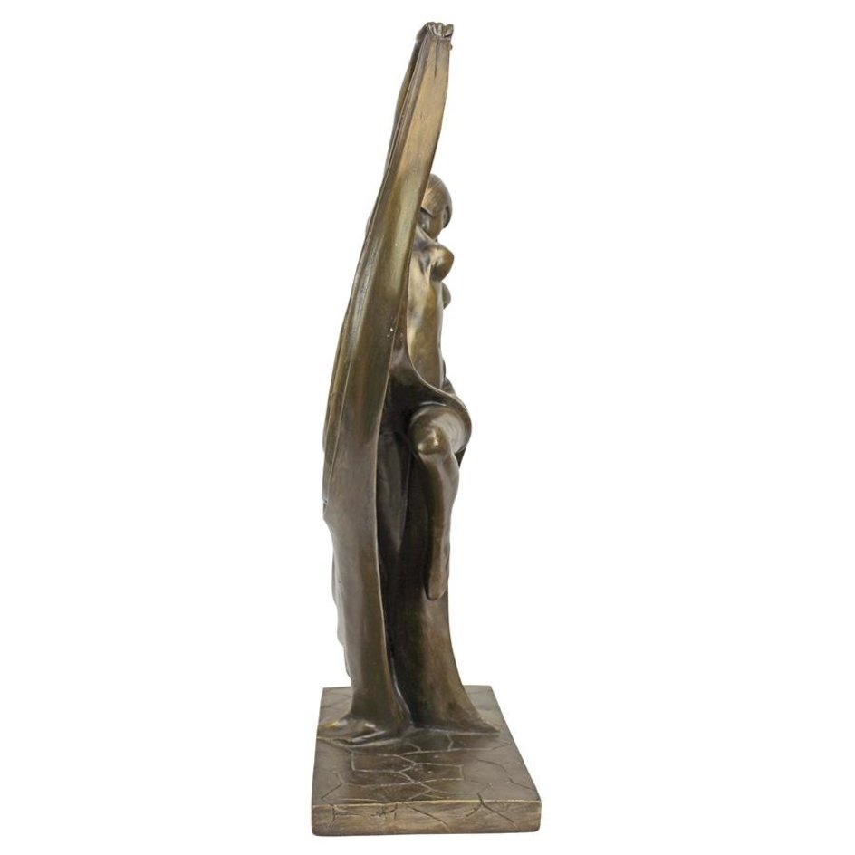 ALDO Decor > Artwork > Sculptures & Statues 5"Wx3.5"Dx19.5"H. 2 lbs. / New / resin Dancing Beauty Art Deco Statue by French Artist Pierre Le Faguays