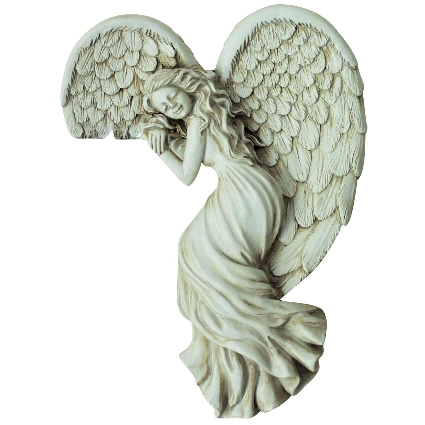 ALDO Decor > Artwork > Sculptures & Statues 6" H Inches / New / resin Door Frame Guardian Angel Right and Left Medium Statues Set of Two Left and Right