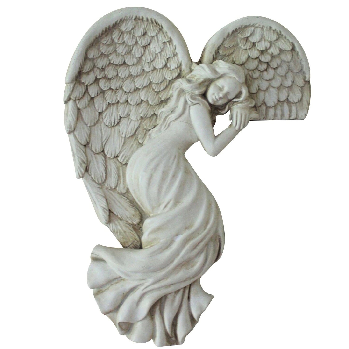 ALDO Decor > Artwork > Sculptures & Statues 6" H Inches / New / resin Door Frame Guardian Angel Right and Left Medium Statues Set of Two Left and Right