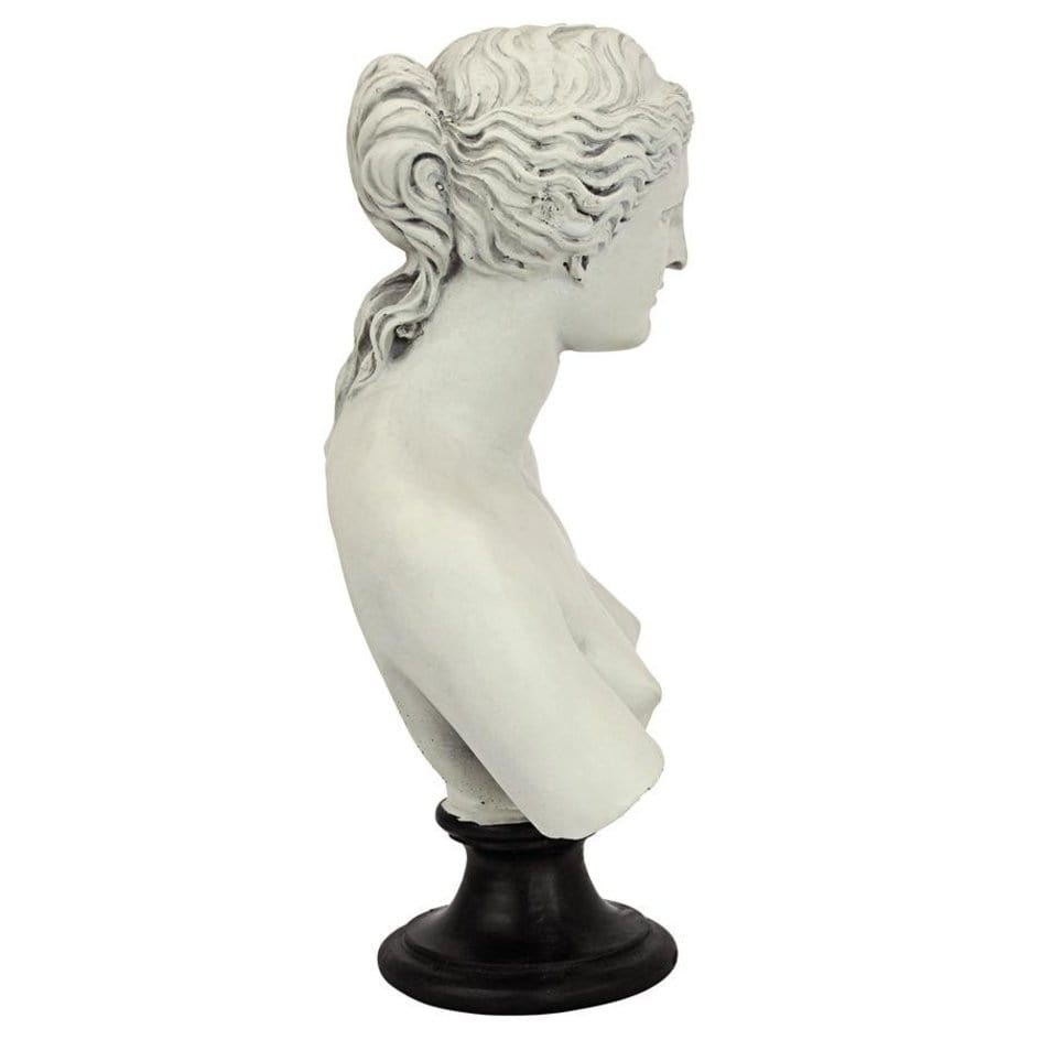 ALDO Décor>Artwork>Sculptures & Statues 7.5"Wx4"Dx12"H / NEW / resin Roman Venus de Milo Goddess of Love Statue Sculptural Bust By artist Alexandros of Antioch