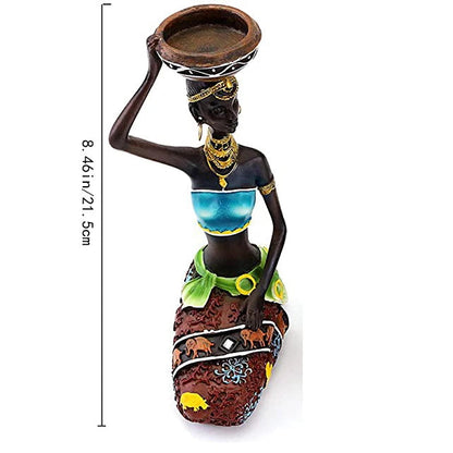 ALDO Décor>Artwork>Sculptures & Statues Candle Holders African Women Sculptures