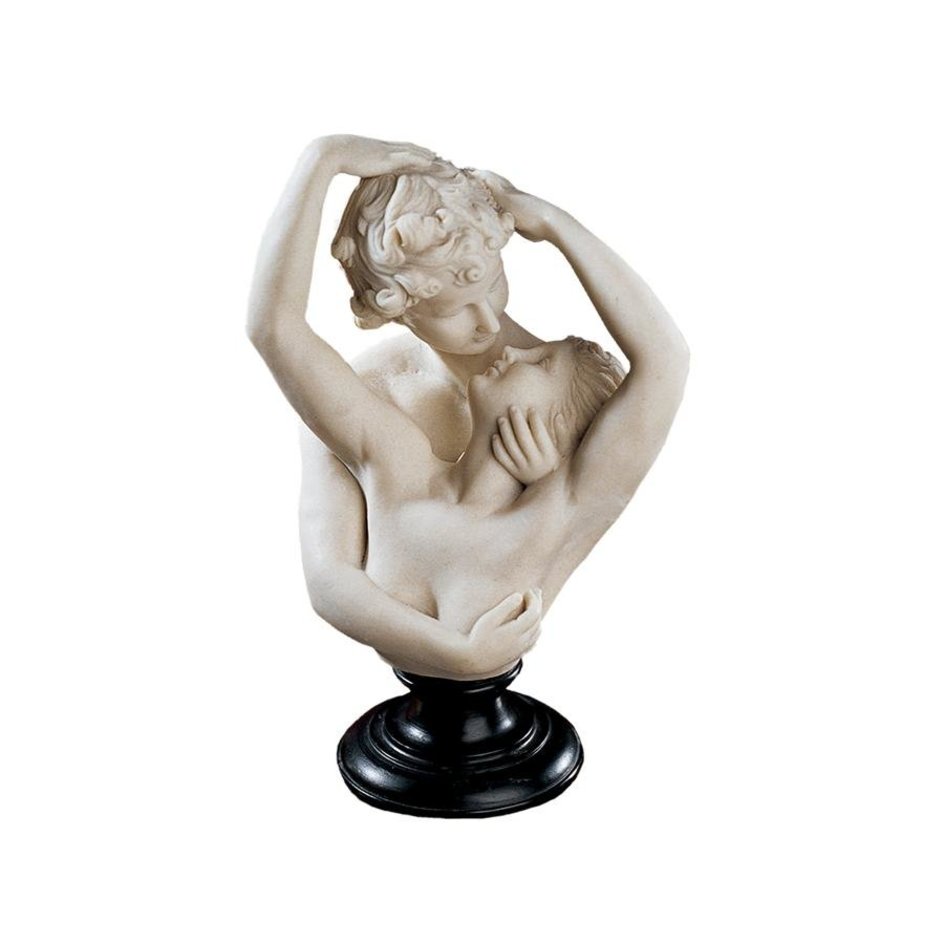 ALDO Décor>Artwork>Sculptures & Statues Cupid and Psyche Bonded Marble Bust By Artist Antonio Canova