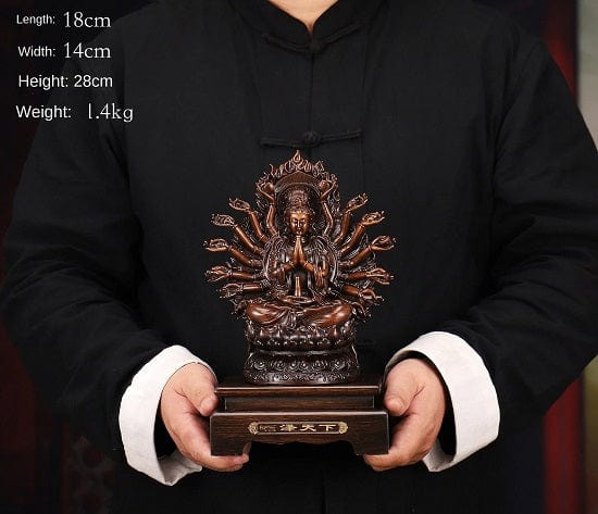 ALDO Décor>Artwork>Sculptures & Statues Feng Shui Large Bodhisattva Thousand-Handed Goddess of Mercy