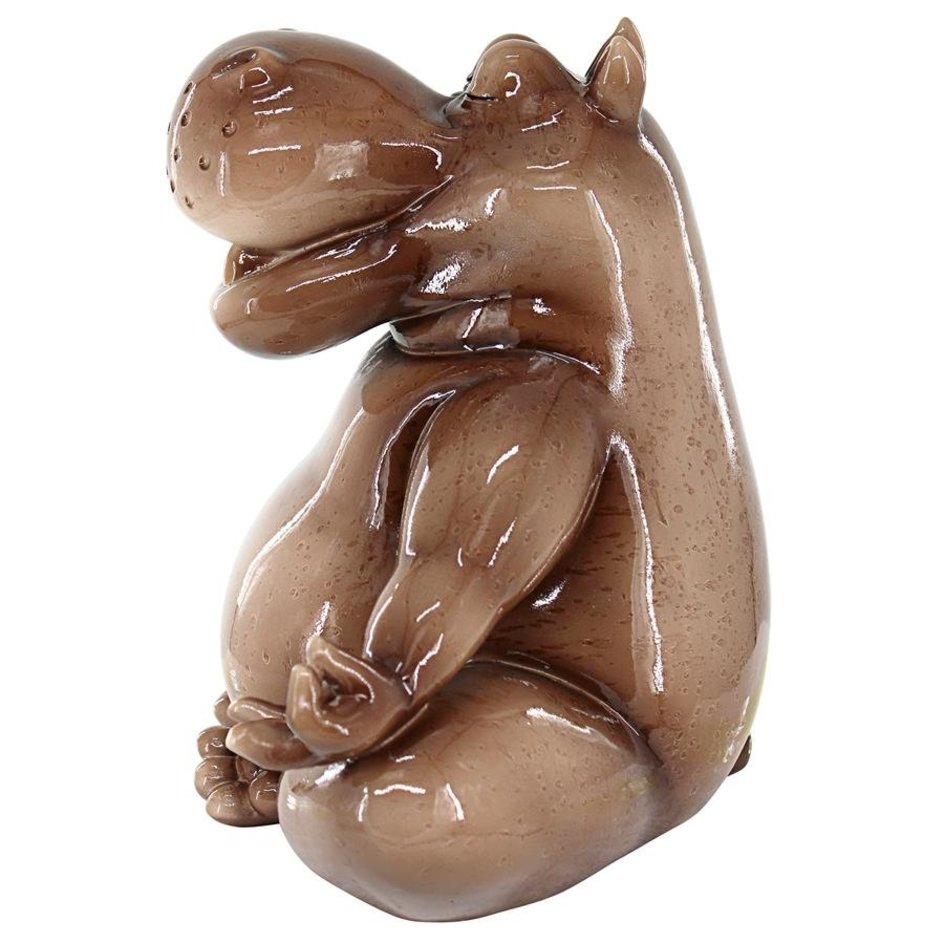 ALDO Décor>Artwork>Sculptures & Statues Hippo Doing Yoga Zen Garden Statue