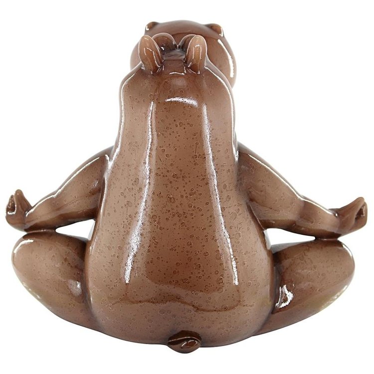 ALDO Décor>Artwork>Sculptures & Statues Hippo Doing Yoga Zen Garden Statue
