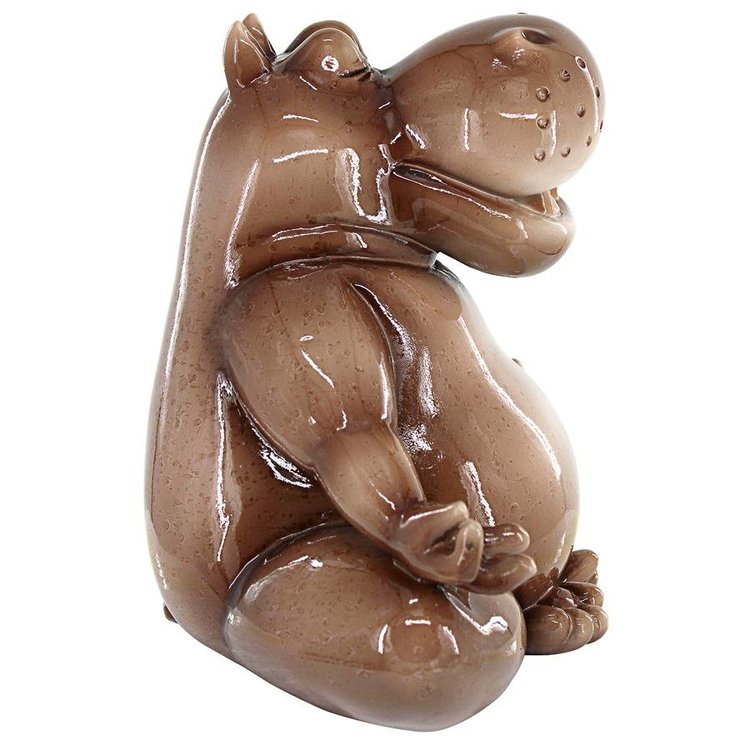 ALDO Décor>Artwork>Sculptures & Statues Hippo Doing Yoga Zen Garden Statue