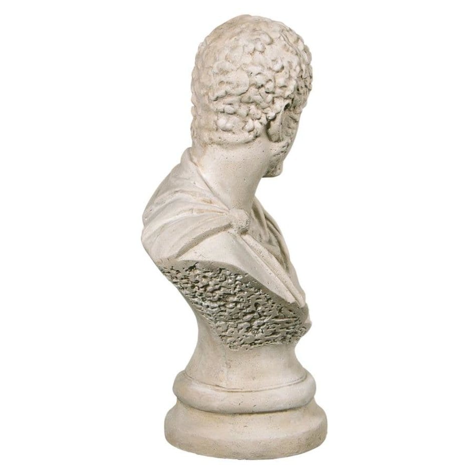 ALDO Décor>Artwork>Sculptures & Statues Roman Emperor Marcus Aurelius Caracalla Sculptural Bust On Corinthian Pedestal