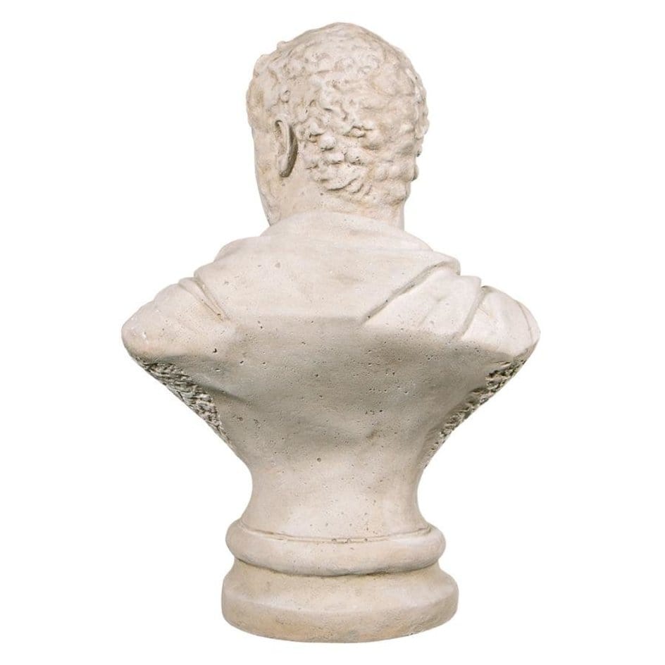 ALDO Décor>Artwork>Sculptures & Statues Roman Emperor Marcus Aurelius Caracalla Sculptural Bust On Corinthian Pedestal