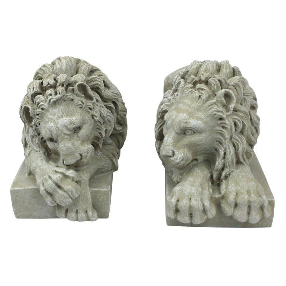 ALDO Décor>Artwork>Sculptures & Statues Two Lions Guarding Gates Vatican Sculptures By Artist Antonio Canova