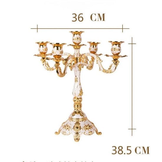 ALDO Décor>Artwork>Sculptures & Statues Vintage 24 karat Gold Plated Metal 3 and 5 Arm Candlestick Candle Holders Candelabra
