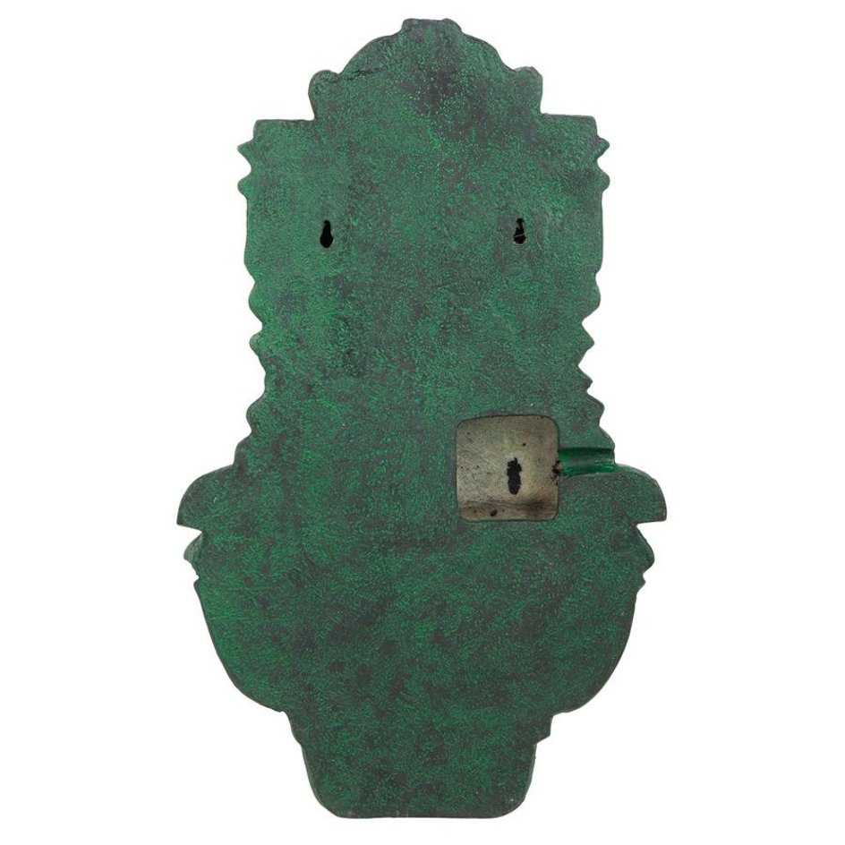 ALDO Decor > Fountains & Ponds 15.5"Wx9.5"Dx25"H / new / resin Florentine Lion Head Spouting Garden Wall Niche Sculpture With Pump