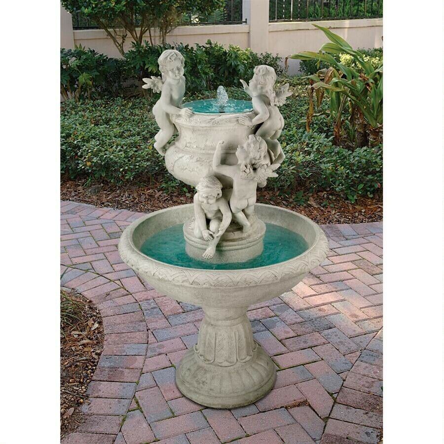ALDO Decor > Fountains & Ponds French Style Angels at Play Sculptural Garden Fountain