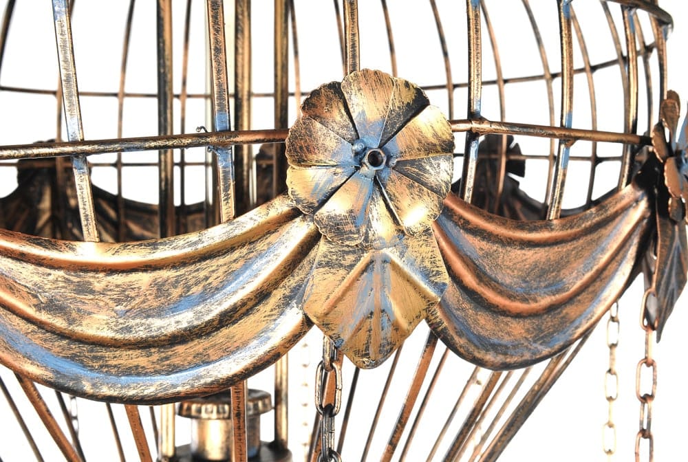 ALDO Décor>Lighting > Lamps L: 23 W: 23 H: 41 Inches / NEW / iron Vintage Hot Air Balloon Pendant Ceiling lamp Chandelier