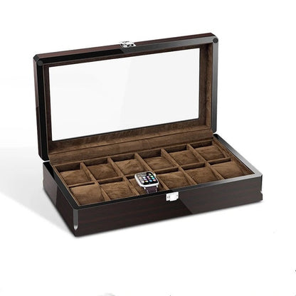 ALDO Décor > Watches Black / 6 watches Luxury Wood Piano Finished Watch Case Box Organizer