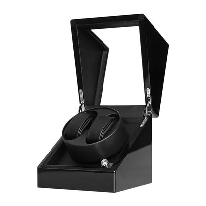ALDO Décor > Watches Black Luxury Automatic Wood Polish Design Watch Winder Fine Stand Case With USB Power Adapter