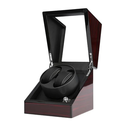 ALDO Décor > Watches Brown Luxury Automatic Wood Polish Design Watch Winder Fine Stand Case With USB Power Adapter