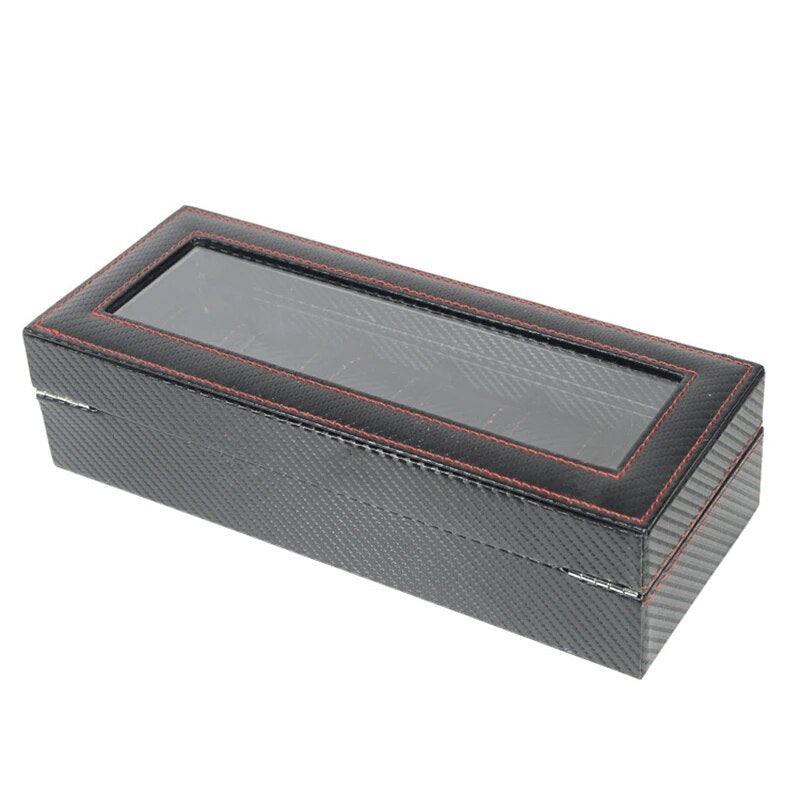 ALDO Décor > Watches Brown Luxury  High Quality Carbon Fiber Leather Watch Case Box Organizer