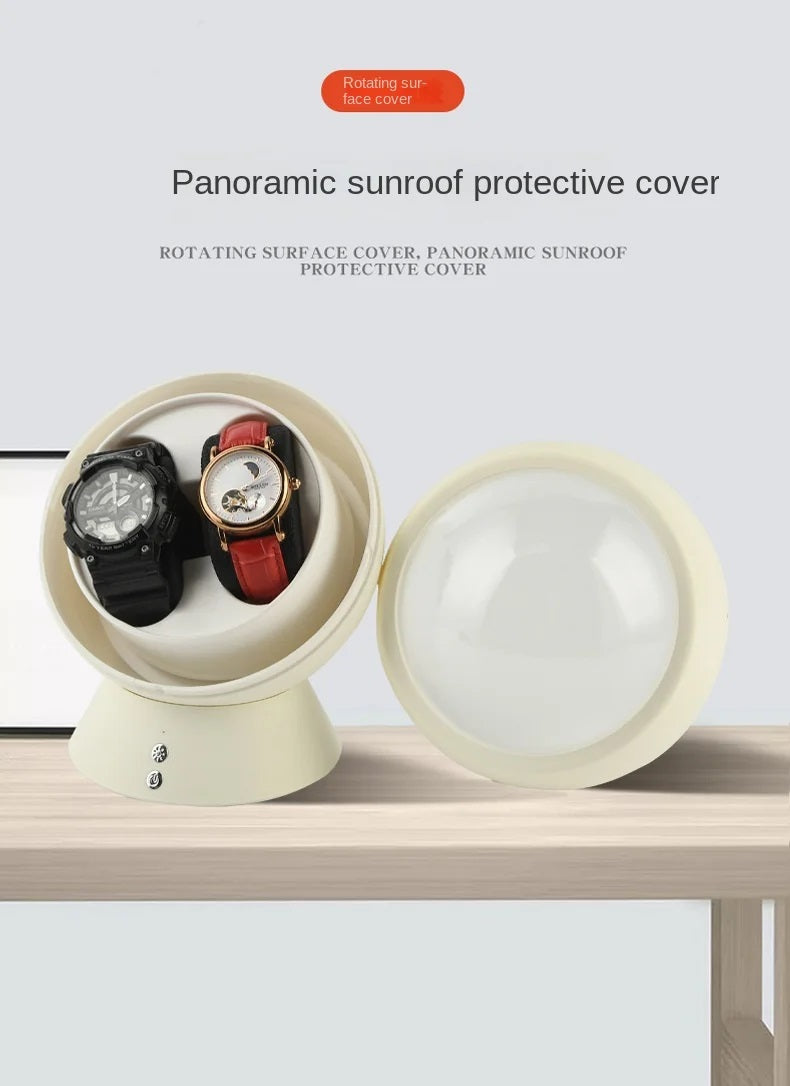 ALDO Décor > Watches Luxury Automatic Space Age Double Watch Winder Fine Stand Case LED and With USB Power Adapter