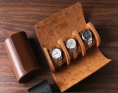 ALDO Décor > Watches Luxury Leather Watch Storage Orgonizers Travel Boxes for 1/2/3 Slots